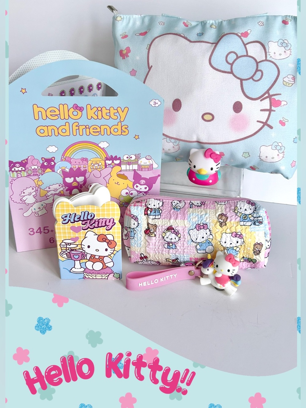 🩷(HK391) Hello Kitty Adorable 6-Piece Tote Bag Bundle!